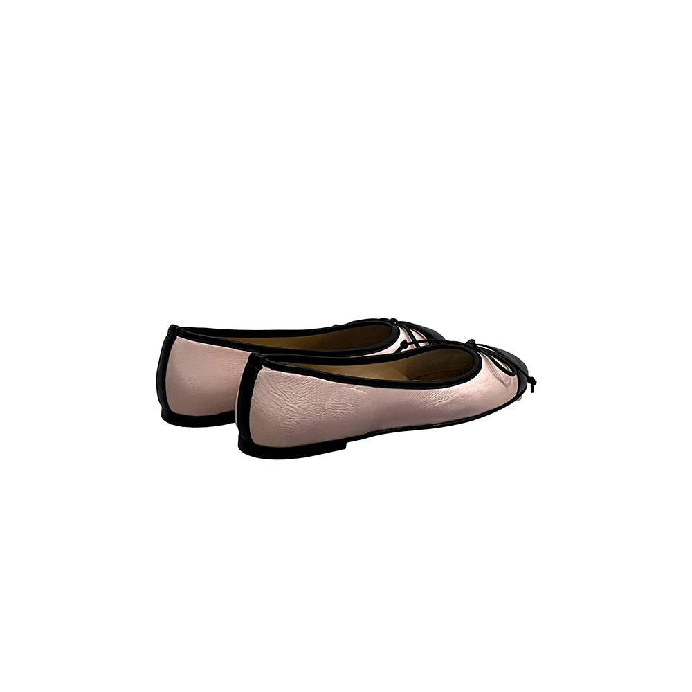 Avely Nappa 2 Tone Cap Toe Flat