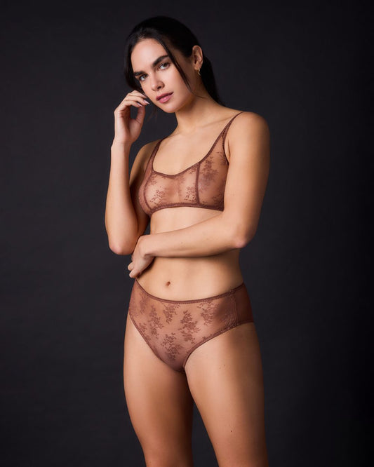 Romy Scoop Bralette Pecan Online