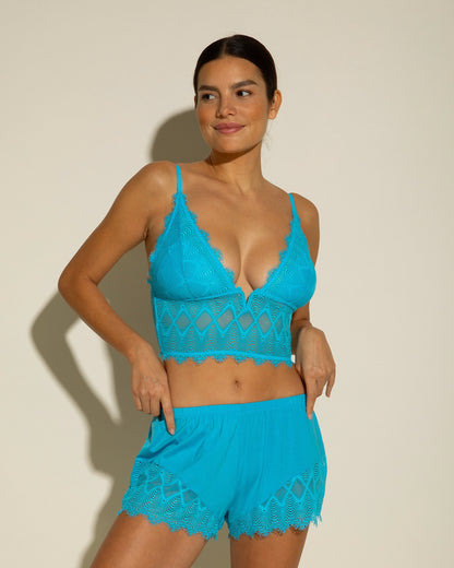 Blue Set - Allure Sleep Cami & Boxer