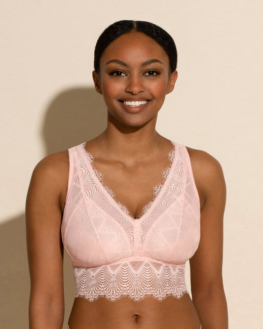 Pink Bralette - Allure Curvy Plunge Bralette