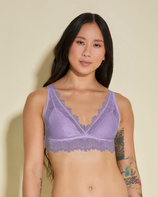 Purple Bralette - Allure Petite Plunge Bralette