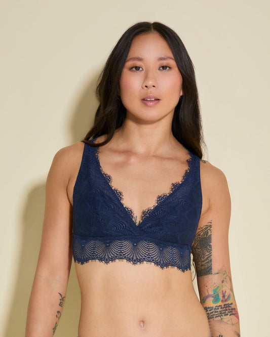 Blue Bralette - Allure Petite Plunge Bralette