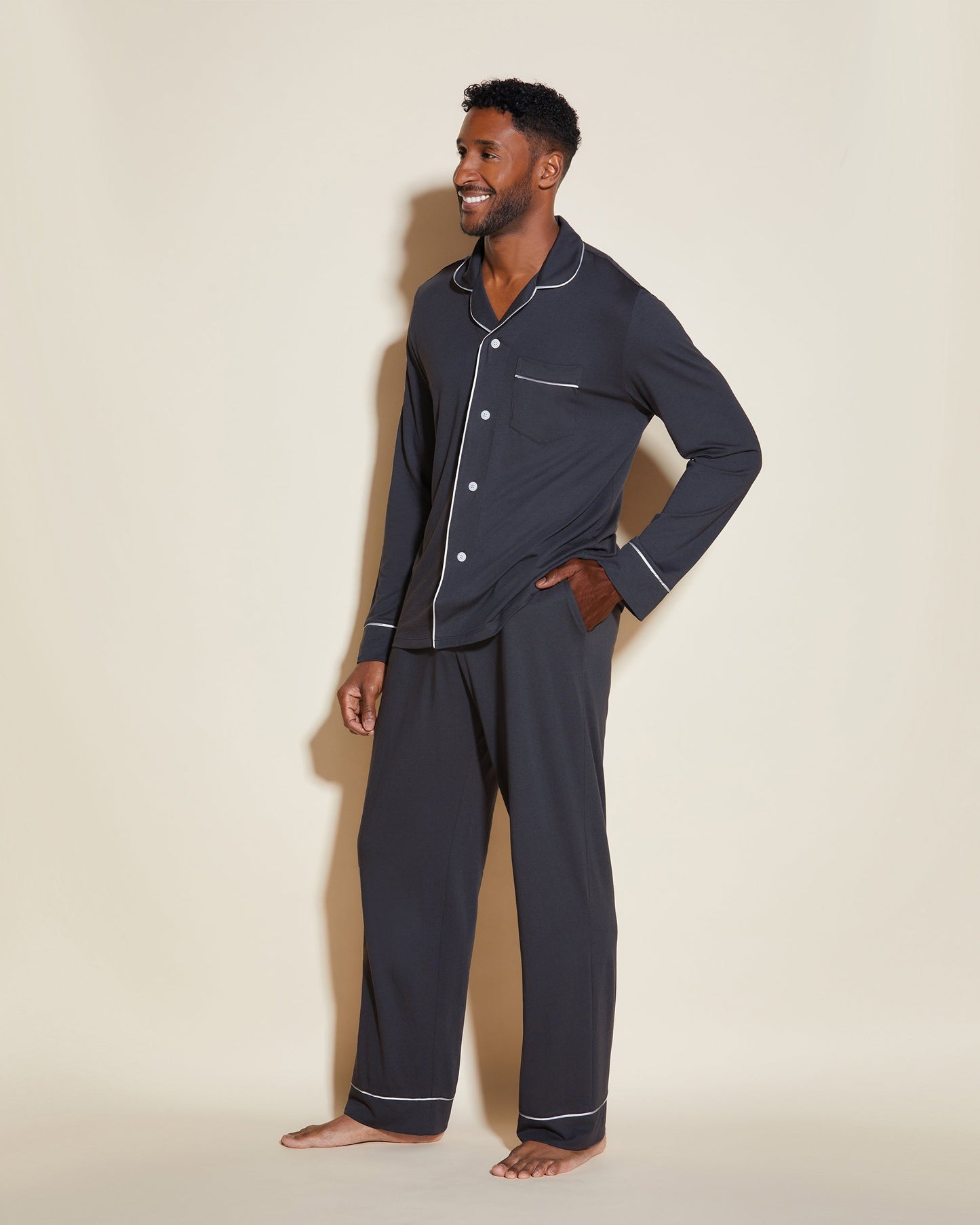 Gray Men Sets - Bella Classic Menƒ??S PJ Set