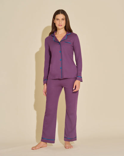 Purple Set - Bella Long Sleeve Top & Pant Pajama Set