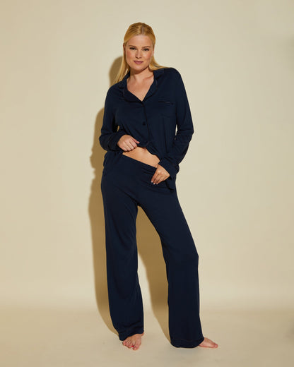 Blue Set - Bella Long Sleeve Top & Pant Pajama Set