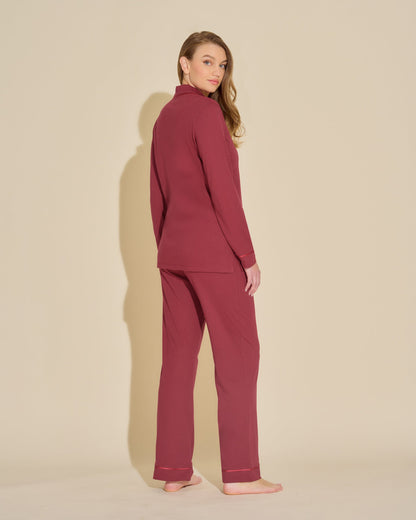 Red Set - Bella Long Sleeve Top & Pant Pajama Set