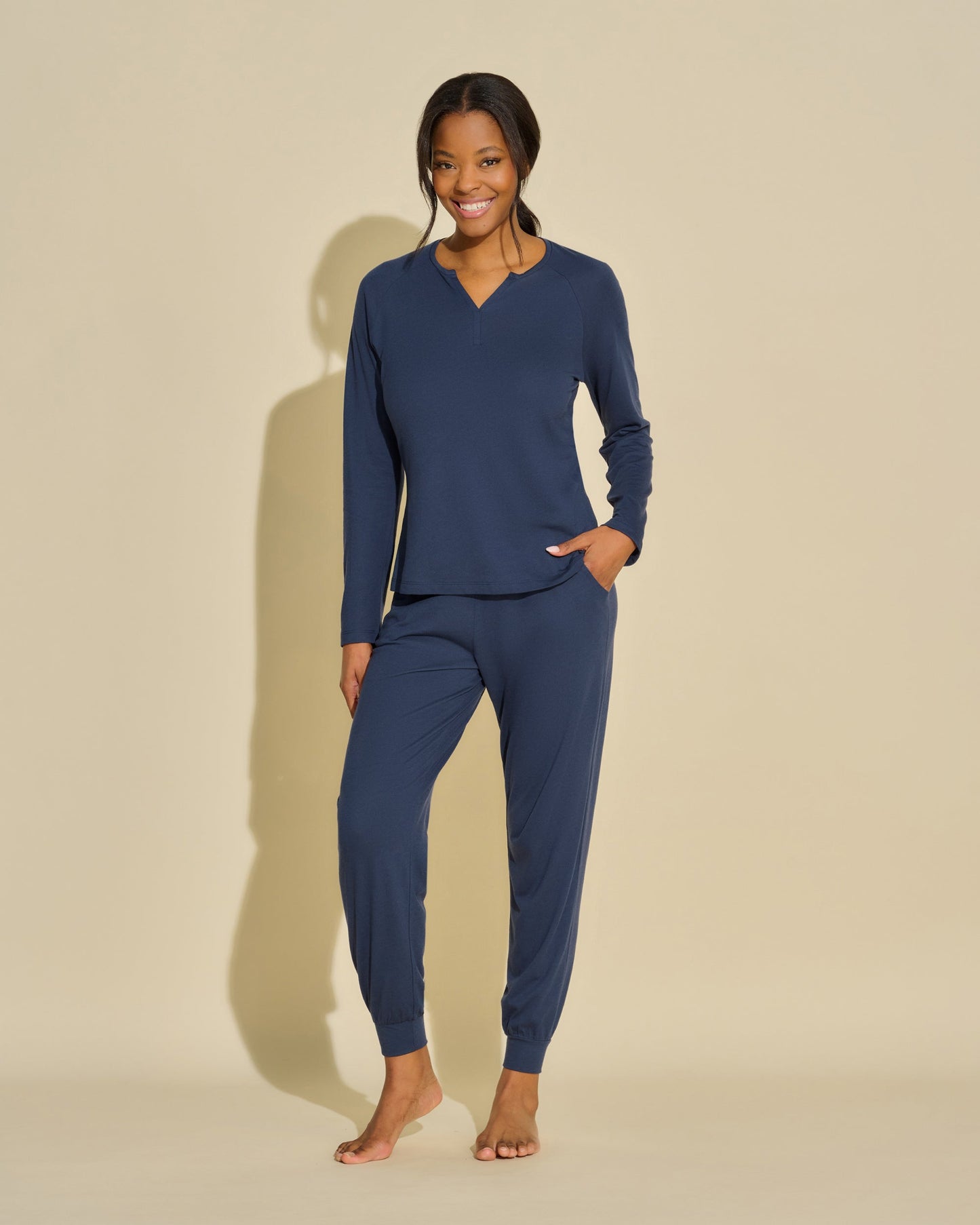 Blue Set - Bella Long Sleeve Top & Jogger Set