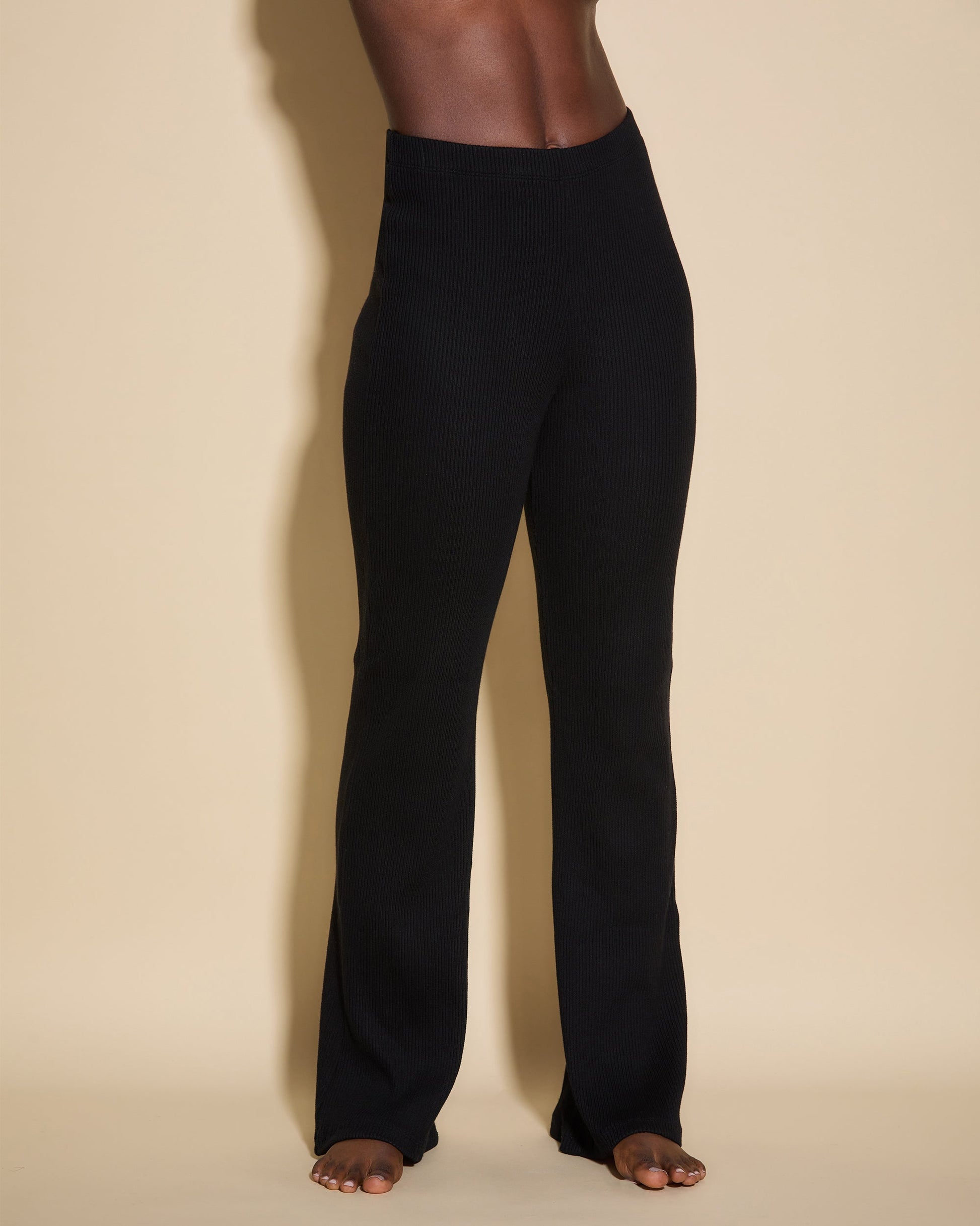 Black Pant - Britt High Waisted Wide Leg Pant