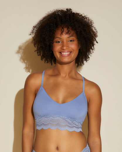 Blue Bralette - Ceylon Modal Bralette