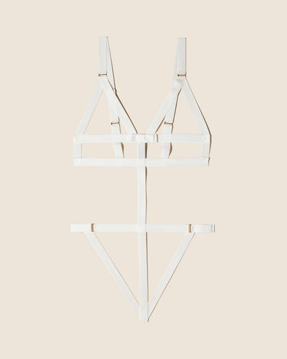 White Teddy - Cleopatra Bondage Bodysuit