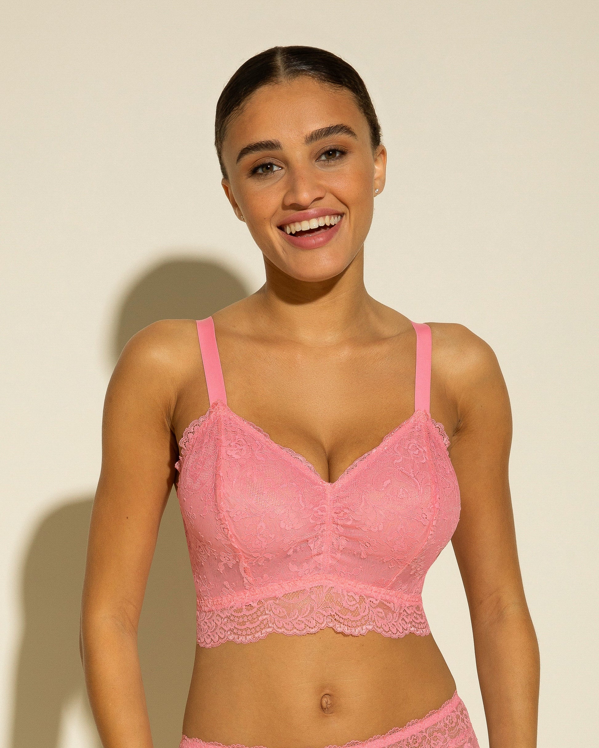 Pink Bralette - Courtney Curvy Bralette