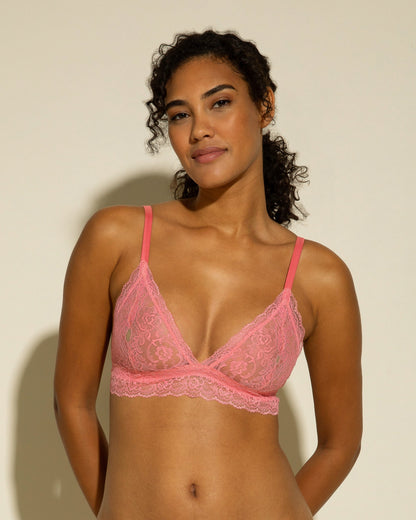 Pink Bralette - Courtney Peek A Boo Bralette