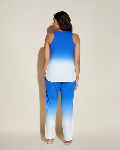 Blue Set - Florida Lounge Print Tank Top & Pant