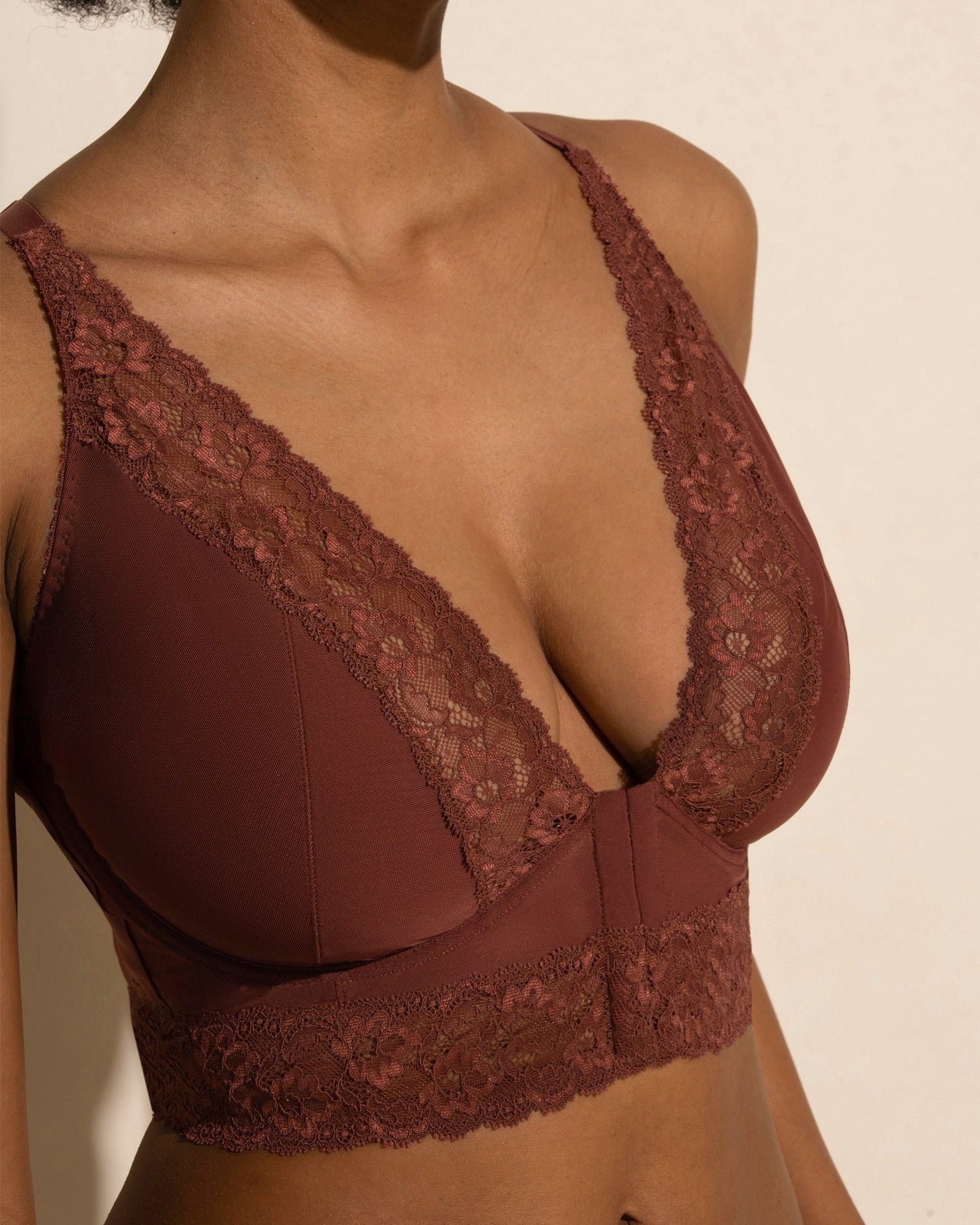 Brown Bra - Forever Front Closure Underwire Bra