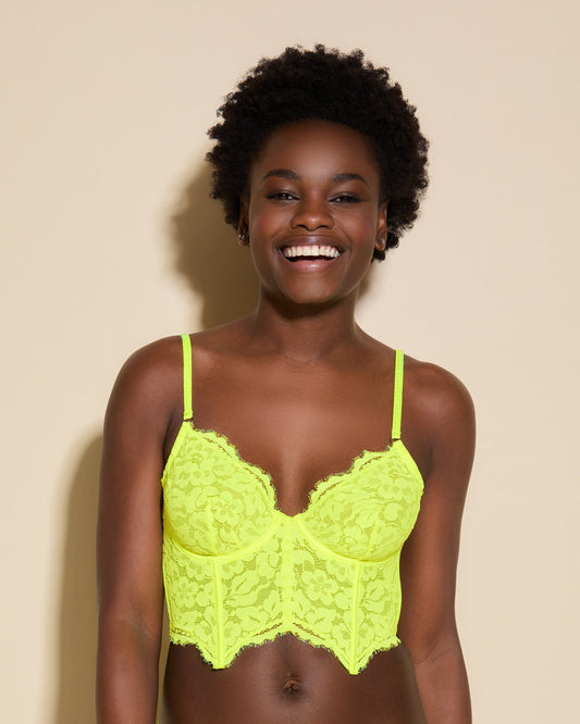 Yellow Bra - Magnolia Longline Underwire Bra