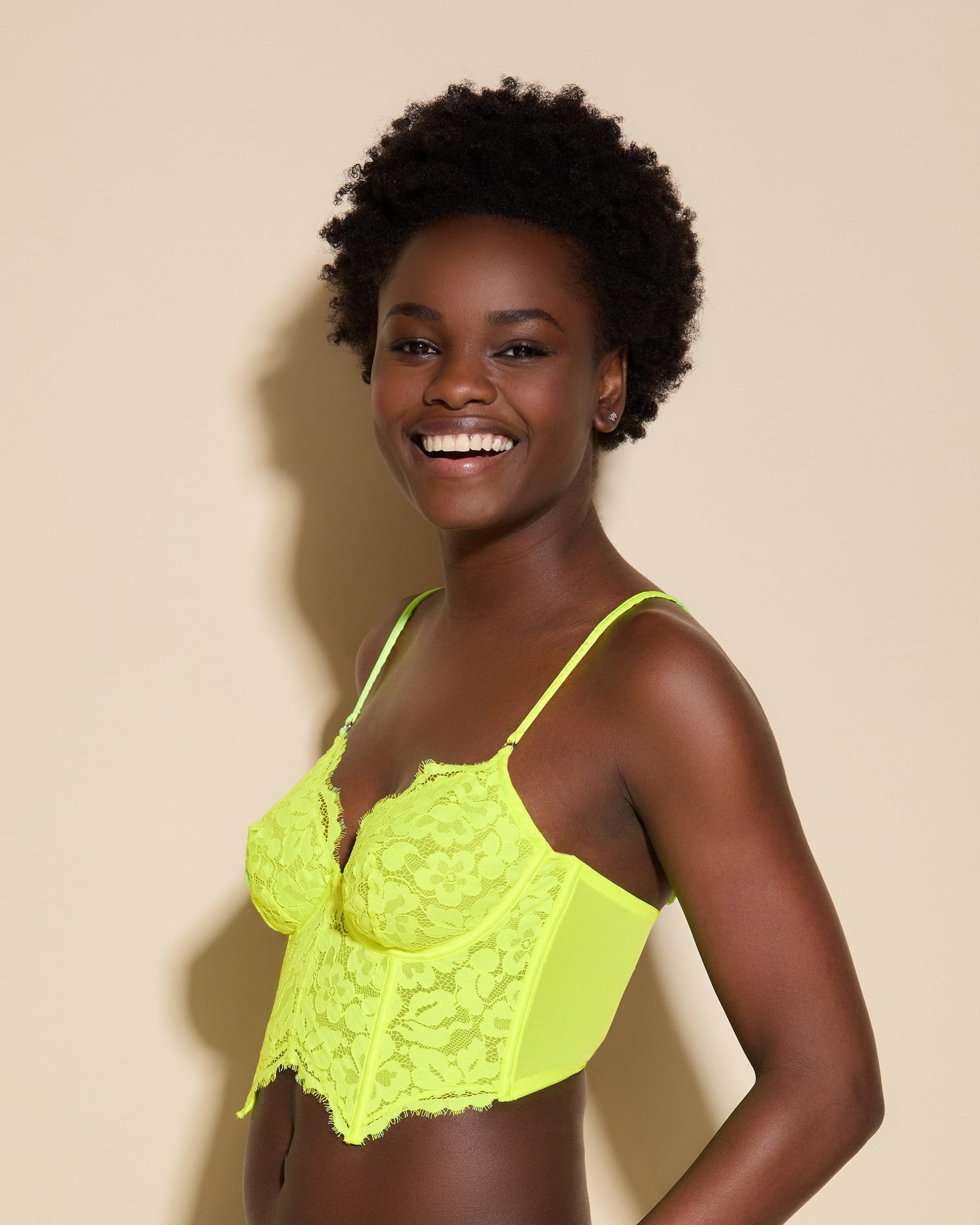 Yellow Bra - Magnolia Longline Underwire Bra