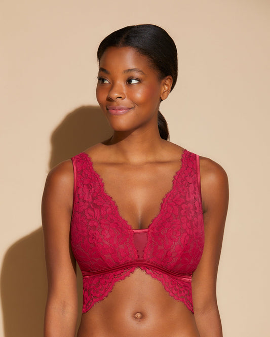 Red Bralette - Magnolia Curvy Bralette