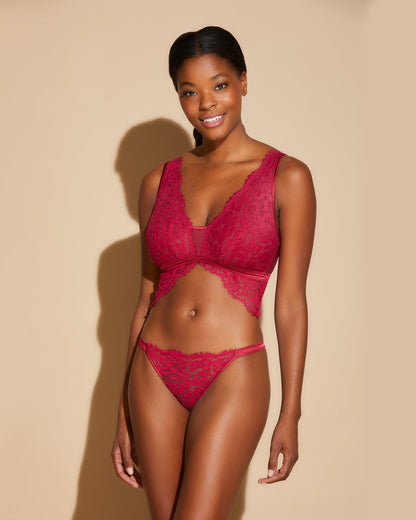 Red Bralette - Magnolia Curvy Bralette