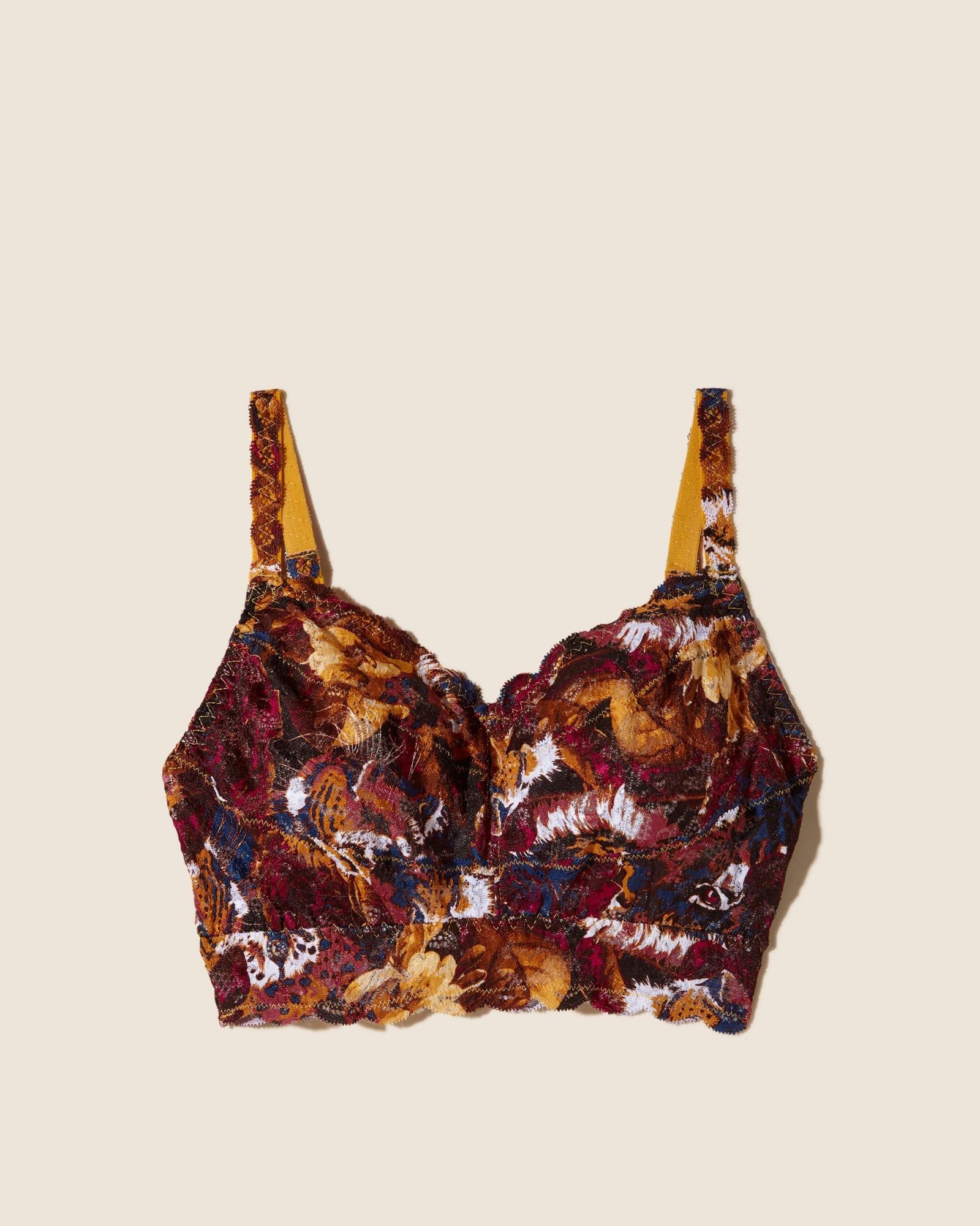 Print Bralette - Never Say Never Printed Curvy Sweetie Bralette