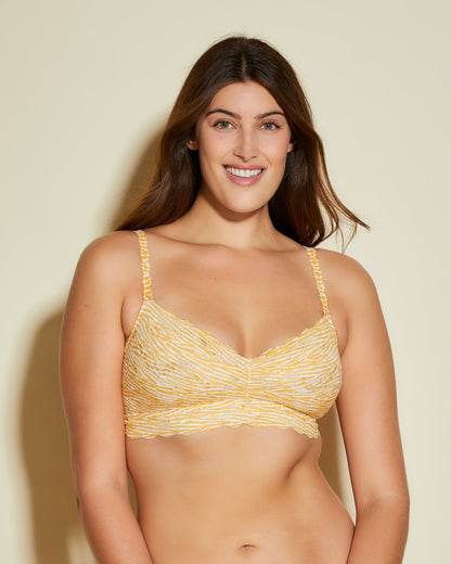 Yellow Bralette - Never Say Never Printed Beauty Sweetie Bralette