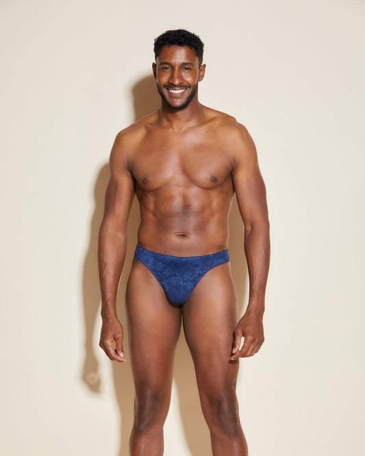 Blue Mens Gstring - Never Say Never Classic G-String