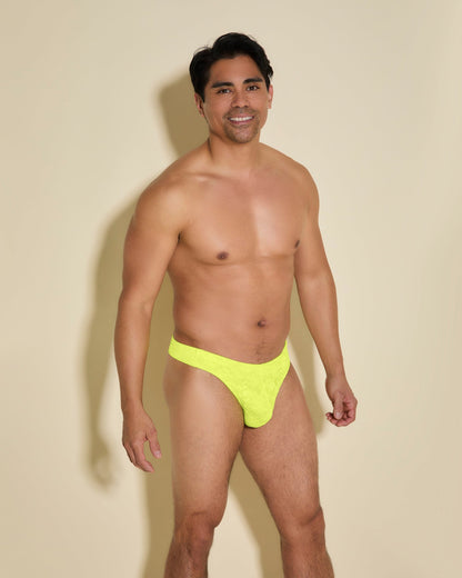 Yellow Mens Gstring - Never Say Never Classic G-String