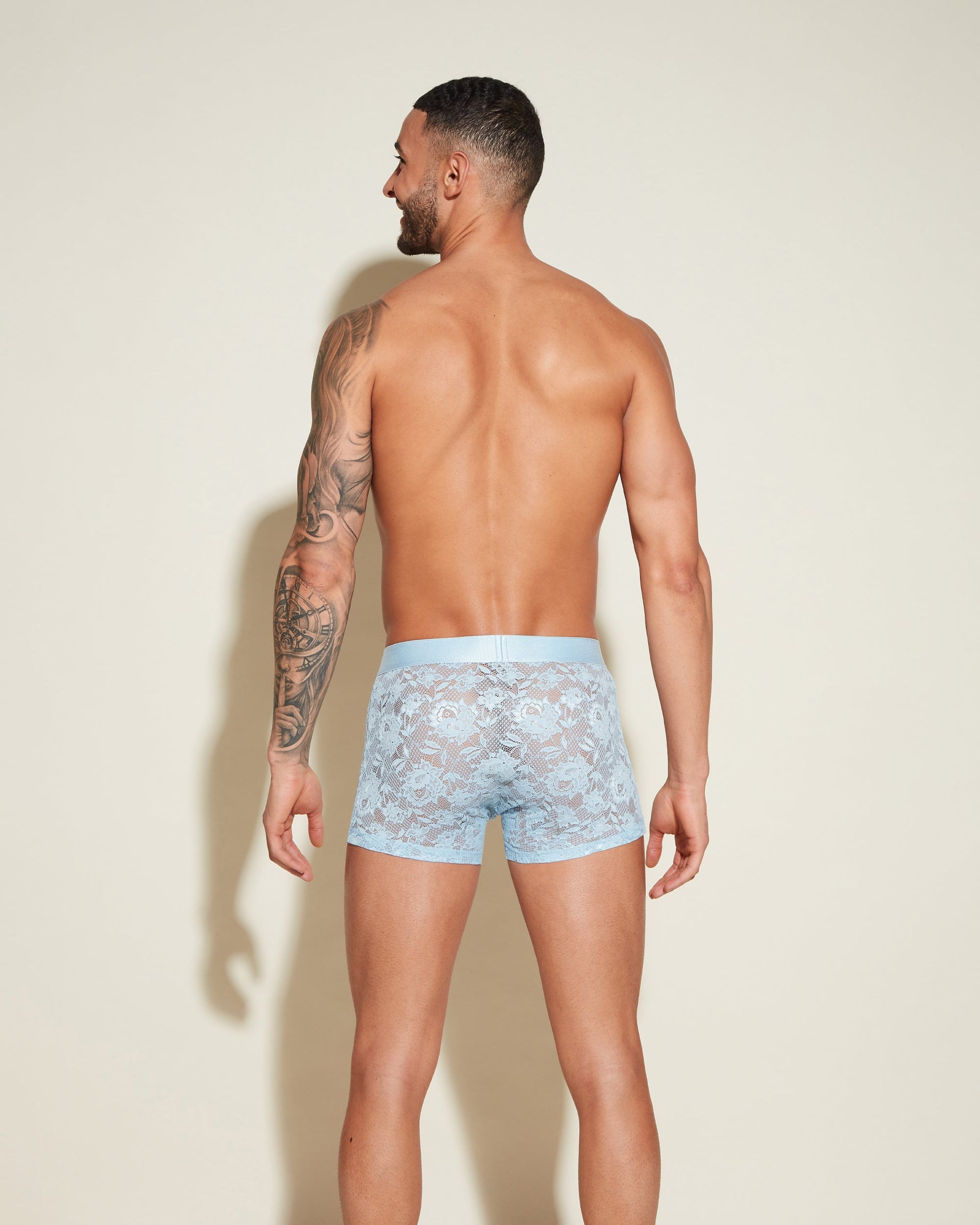 Blue Mens Brief - Never Say Never Form Classic Trunk