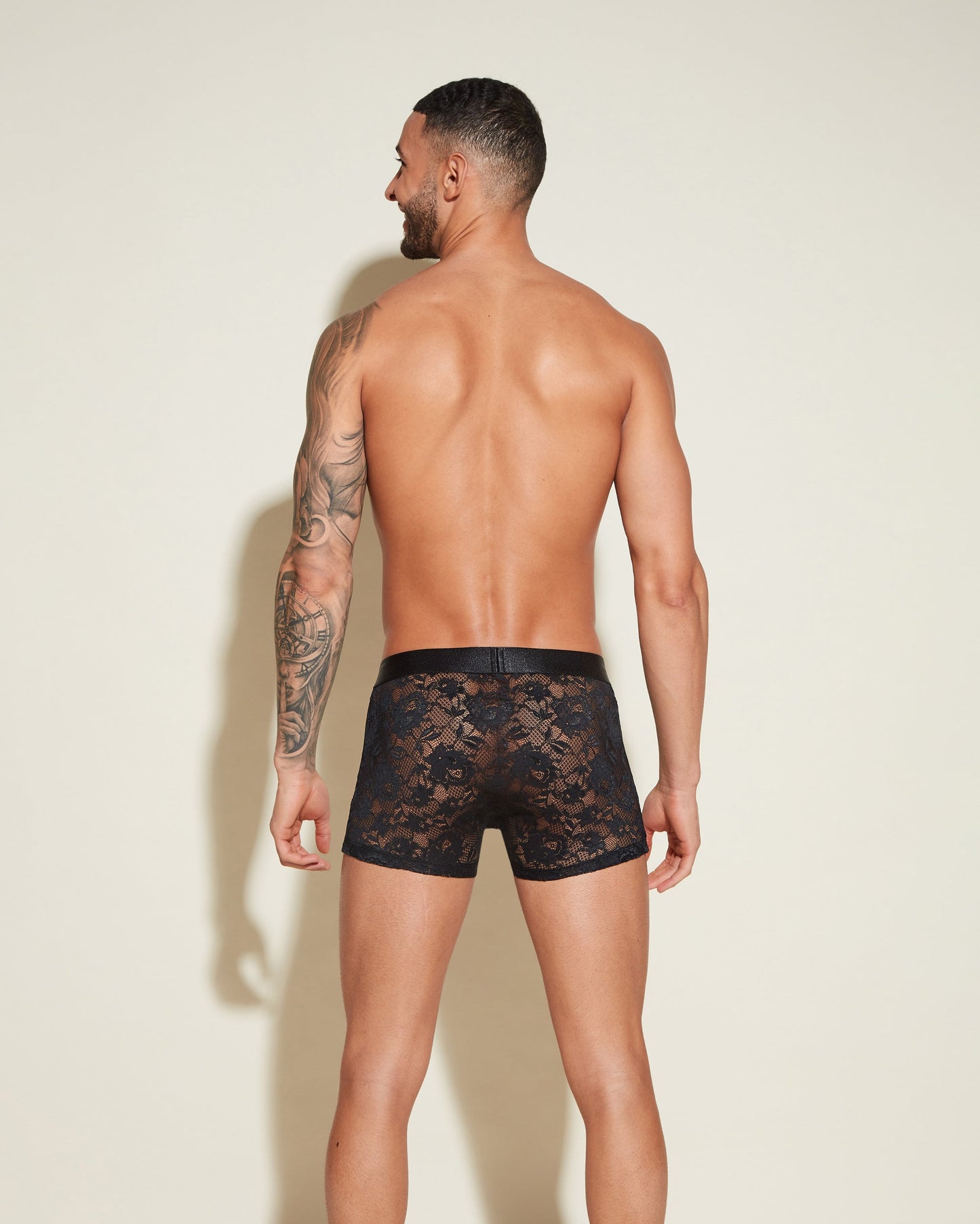 Black Mens Brief - Never Say Never Form Classic Trunk