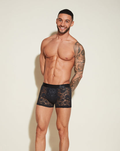 Black Mens Brief - Never Say Never Form Classic Trunk