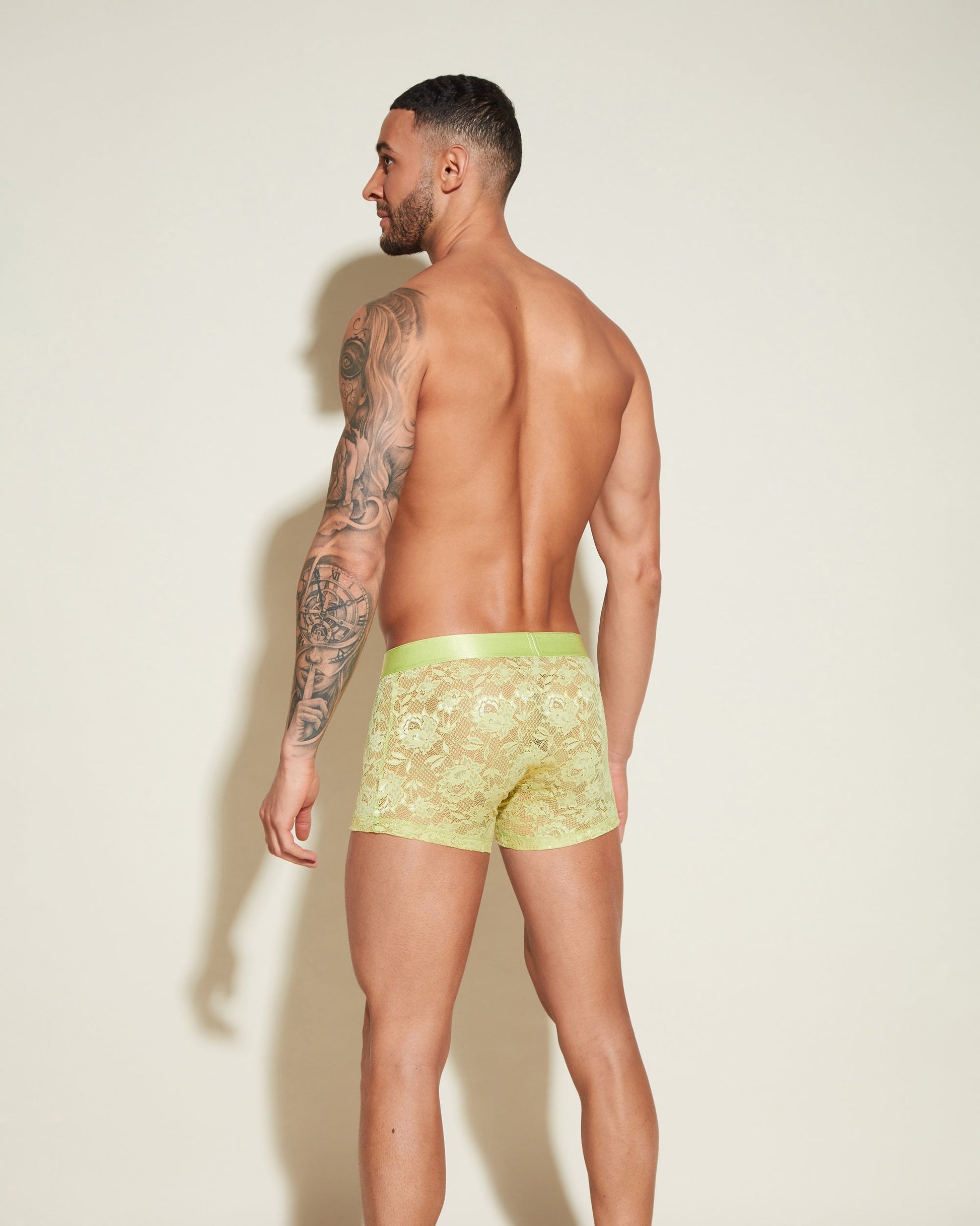 Green Mens Brief - Never Say Never Form Classic Trunk