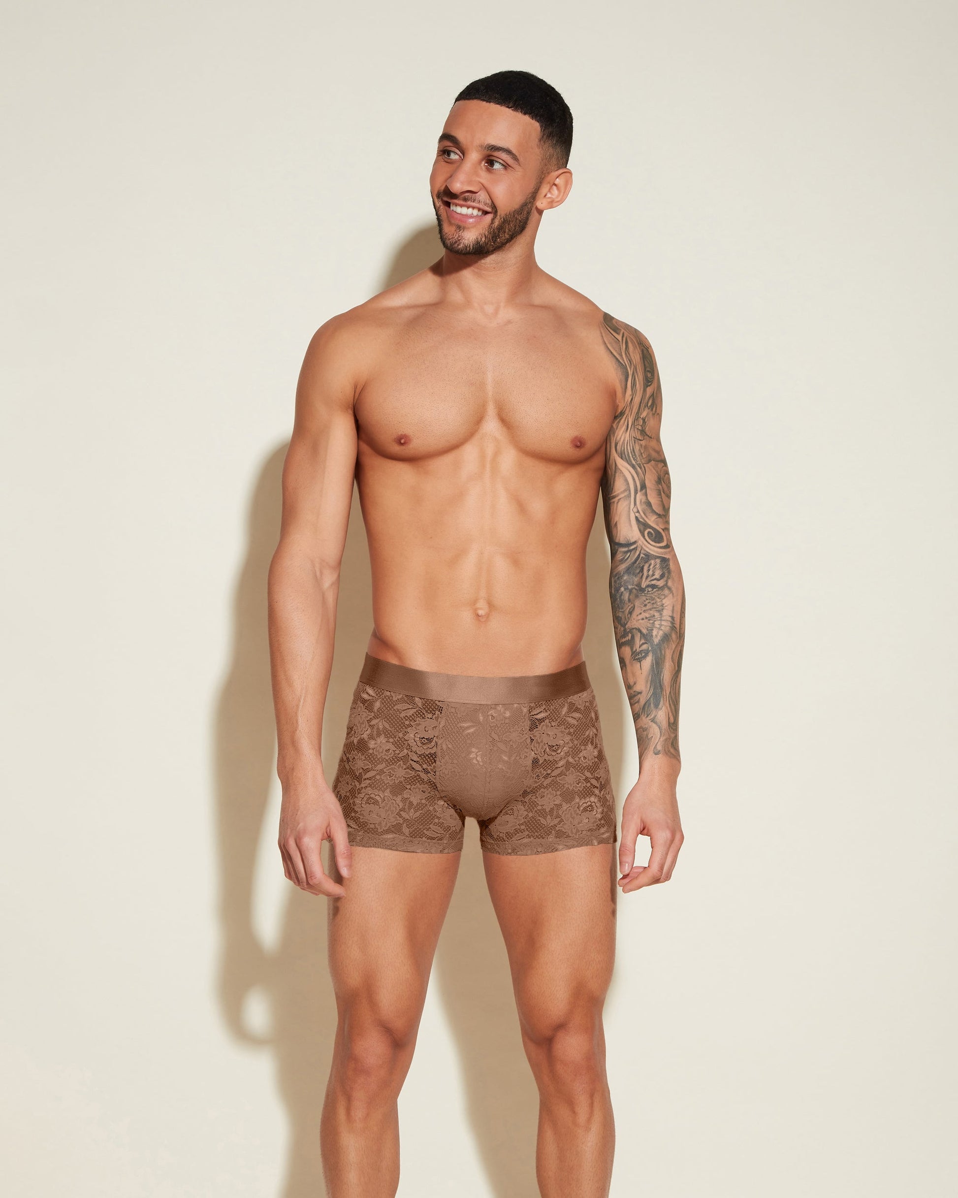 Brown Mens Brief - Never Say Never Form Classic Trunk