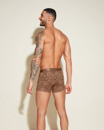 Brown Mens Brief - Never Say Never Form Classic Trunk