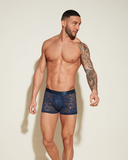 Blue Mens Brief - Never Say Never Form Classic Trunk