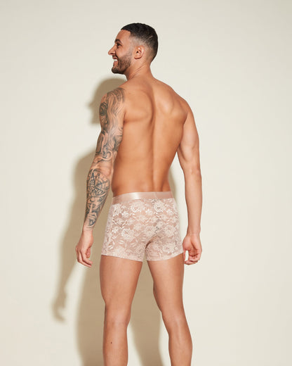 Beige Mens Brief - Never Say Never Form Classic Trunk