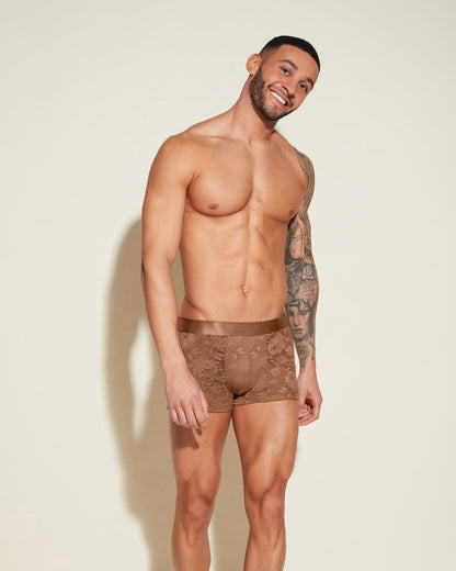 Brown Mens Brief - Never Say Never Form Classic Trunk