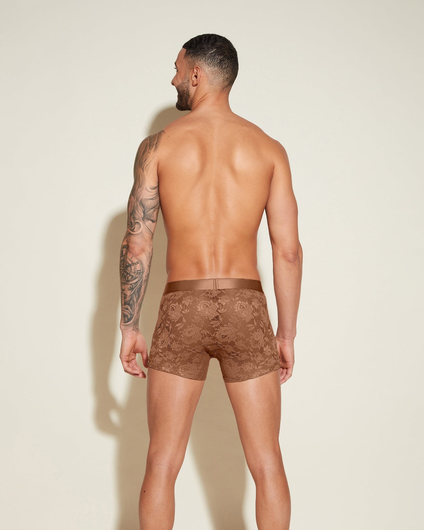 Brown Mens Brief - Never Say Never Form Classic Trunk