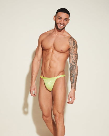 Green Mens Thong - Never Say Never Italian Thong