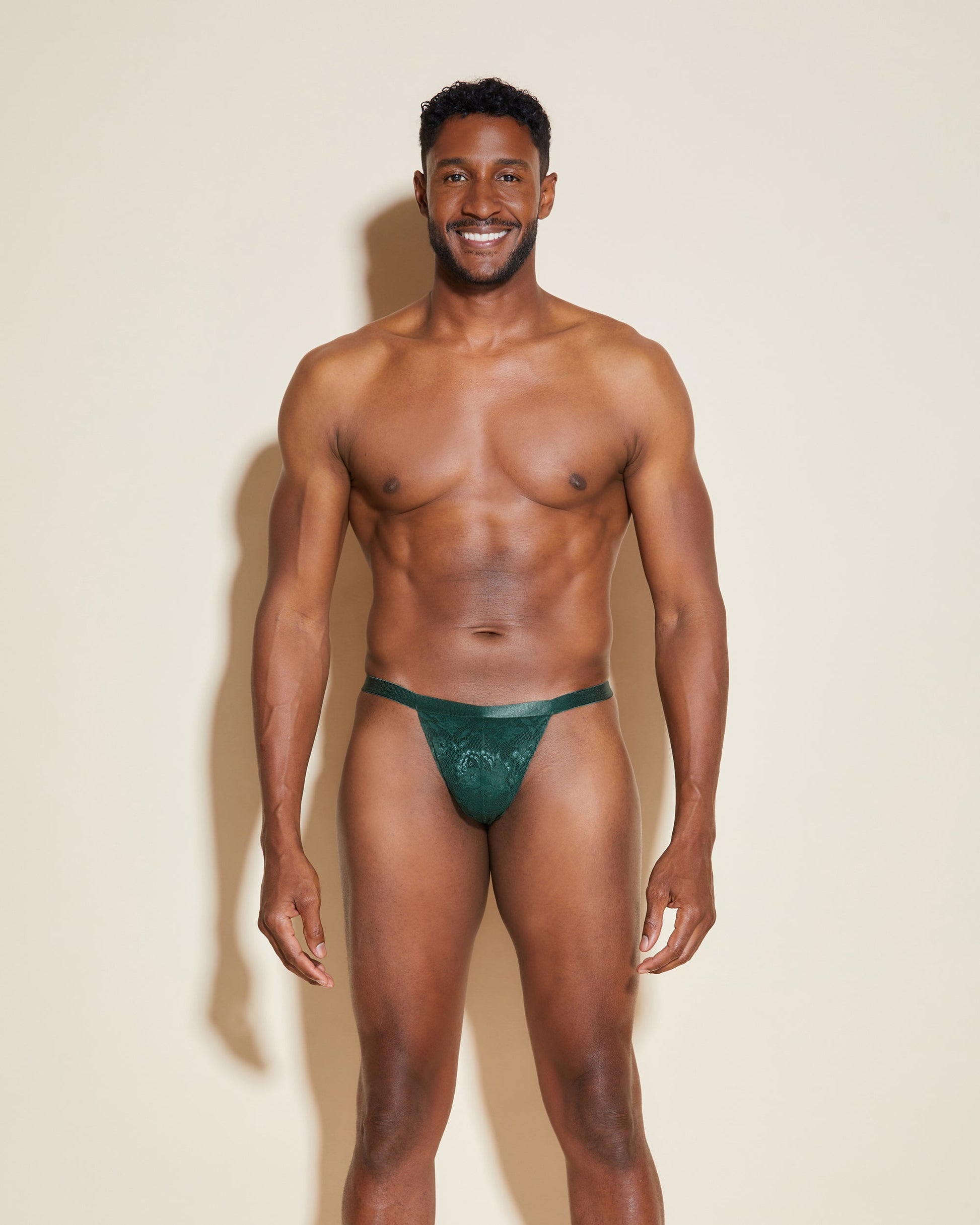 Green Mens Thong - Never Say Never Italian G-String