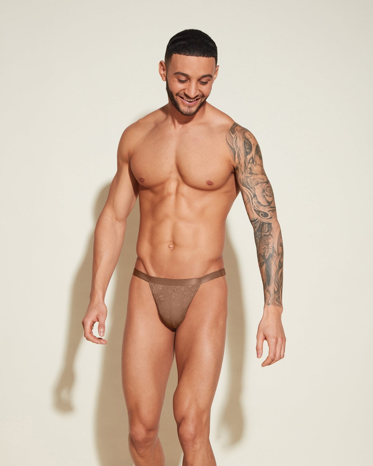 Brown Mens Thong - Never Say Never Italian Thong