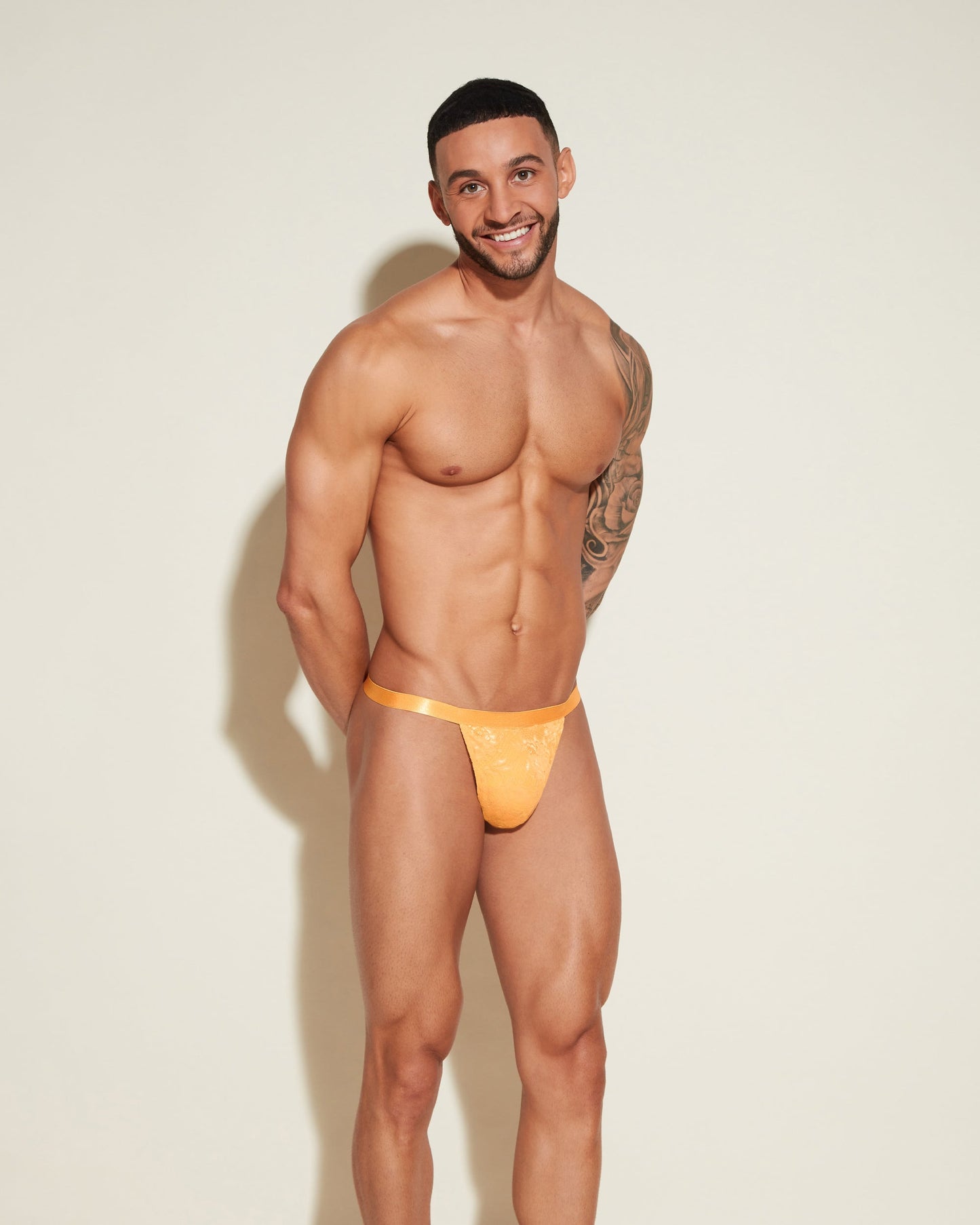 Yellow Mens Thong - Never Say Never Italian Thong