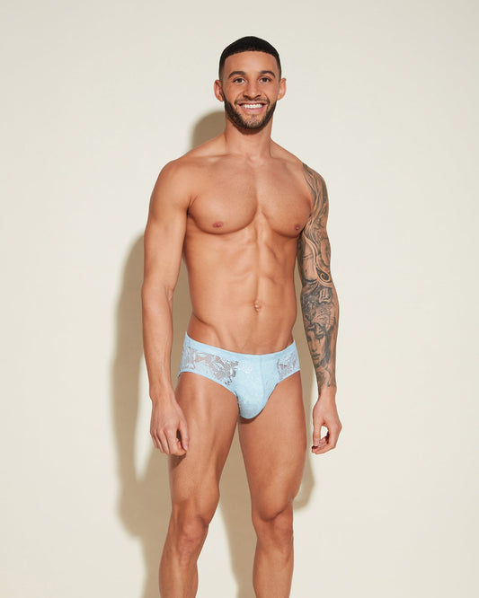 Blue Mens Brief - Never Say Never Comfort Micro Brief