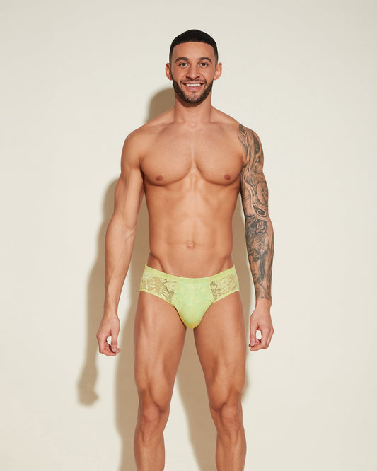 Green Mens Brief - Never Say Never Comfort Micro Brief