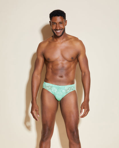 Green Mens Brief - Never Say Never Comfort Micro Brief