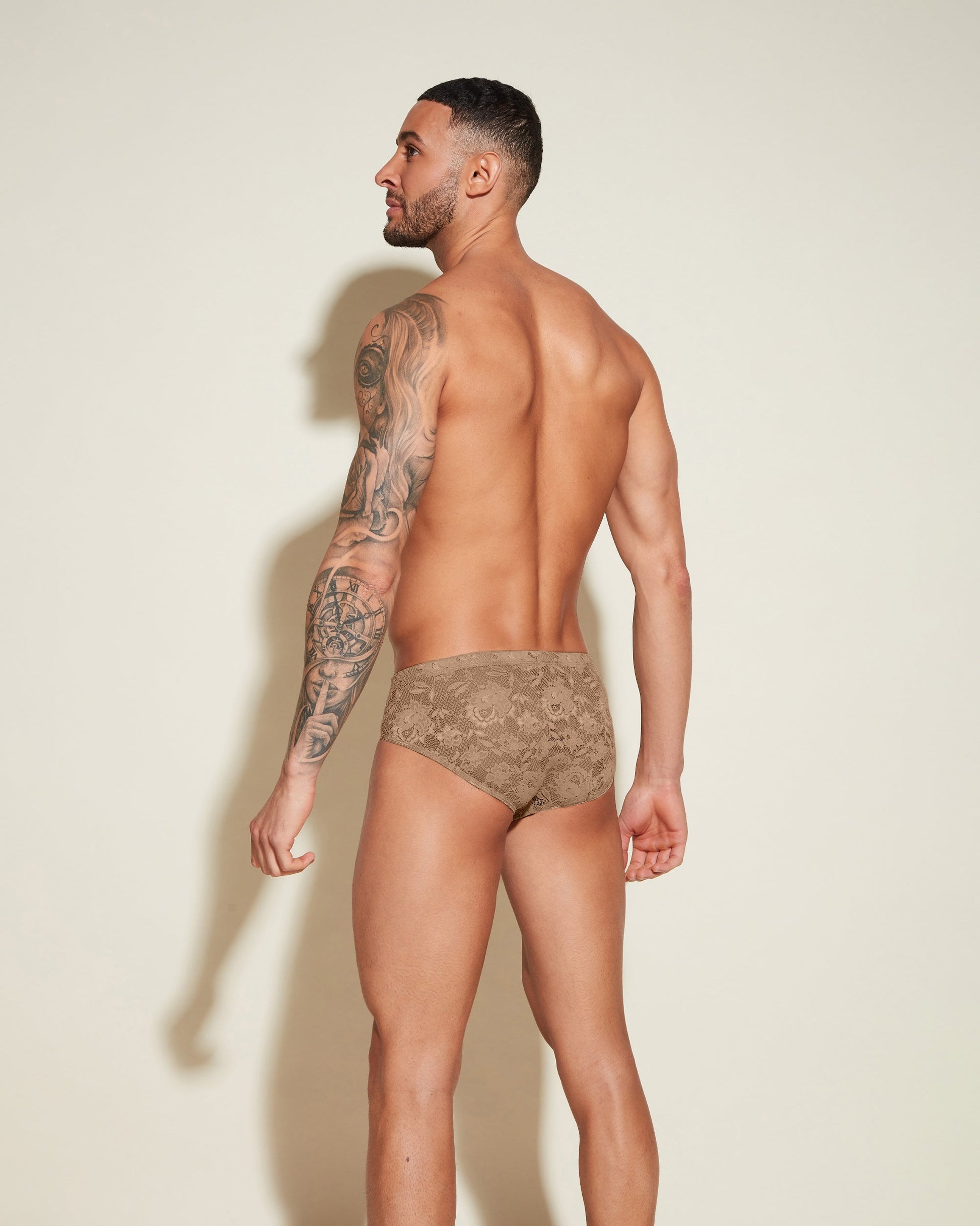 Brown Mens Brief - Never Say Never Comfort Micro Brief