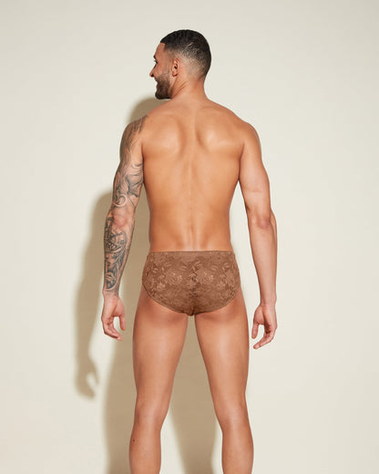 Brown Mens Brief - Never Say Never Comfort Micro Brief