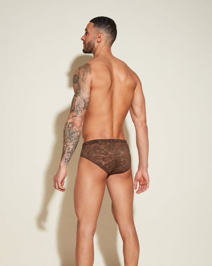 Brown Mens Brief - Never Say Never Comfort Micro Brief