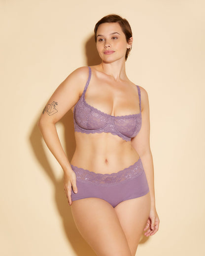 Purple Bra - Never Say Never Balconette Bra