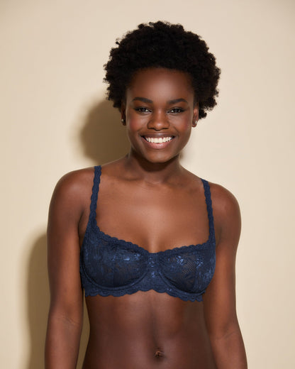 Blue Bra - Never Say Never Balconette Bra