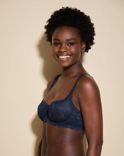 Blue Bra - Never Say Never Balconette Bra