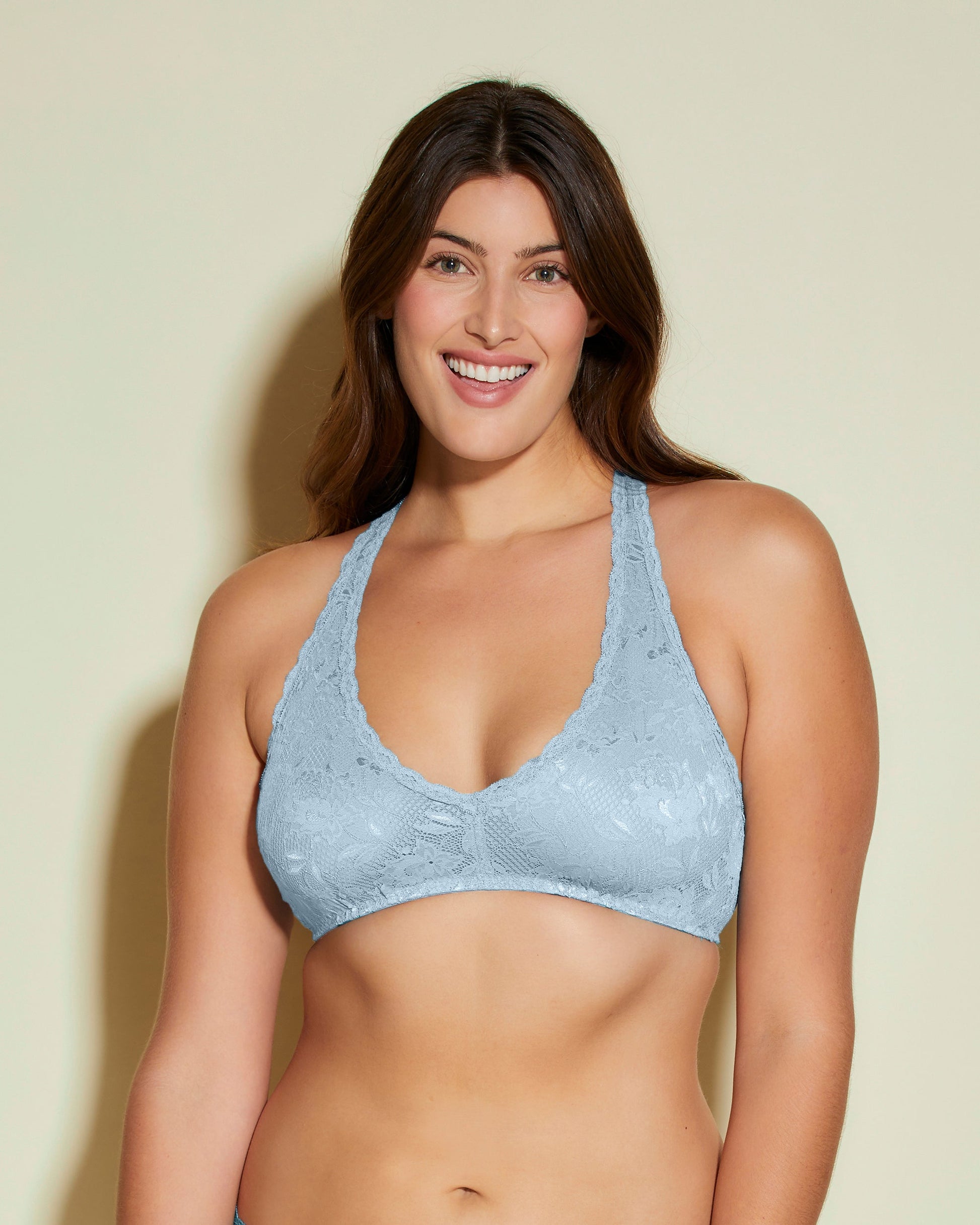 Blue Bralette - Never Say Never Beauty Racie Racerback Bralette